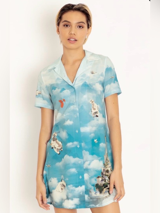 Blackmilk Dresses & Skirts - Blackmilk Clothing x ATLA: Southern Air Temple Short Sleeve Shirt Dress